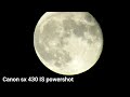 Zoom Test Moon with Nikon P900 vs Canon sx430 IS, OMG W.O.W