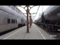 The most EPIC train race you'll ever see! Amtrak vs. BNSF in Ottumwa, IA 12/9/14