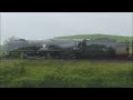 34046 Braunton passes Beeston signal box in Cheshire 3rd June 2024