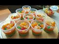 puding buah cup | cup fruit pudding | aneka puding