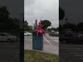 Pink Clown Sitting on the Traffic Signal Box #villageidiot