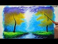 Stream - Acrylic painting (only colors)