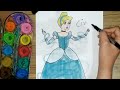how to draw Cinderella Disney princess👍😍