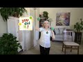 Chair Yoga with Hand Weights Part 2 |  #agingwithgrace #yogastrong