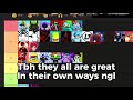 Toilet Tower Defense Youtuber Tierlist