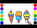 how to draw ice cream Rambo | drawing for kids | children art | toddler art