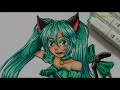 Speed Colouring- Hatsune Miku (Tokyo Mew Mew)