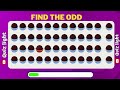 Find the ODD One Out - Sweets Edition 🍰🍨🍭 | Easy, Medium, Hard Levels Quiz#findtheoddemoji