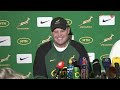 Rassie Erasmus names his Springbok team to face Ireland | Press Conference