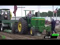 Tractor Pull 2023: Farm Stock Tractors. Peru, IN Miami County Fair. Indiana Pulling League.