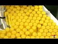 Mass Production Process of Making Lip Balms. One of the Largest Cosmetic Factory in Korea