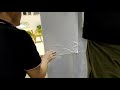How to Install the Adhesive Led Transparent Film Screen on Glass