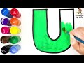 Dibuja Y Colorea El Abecedario 🎨🌈 Aprende Letras y Colores en Español 🅰️🅱️ Dibujos Para Niños