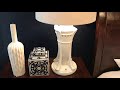 White Lamps Transformations! DIY Chalk Paint A Lampshade!