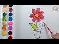 Drawing and Coloring Flower For Children, Drawing and Coloring Kids and Toddler #2 #howtodraw #art