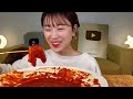 ASMR tteokbokki School food MUKBANG | Tteokbokki, kimbap, fries, hot dog Eating Show