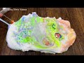 Mixing makeup, clay and more into Glossy Slime I Relaxing slime videos#part8
