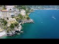 FLYING OVER AMALFI - Amazing Beautiful Nature Scenery & Relaxing Music | 4K Video Ultra HD