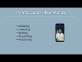 How to Learn Vocabulary