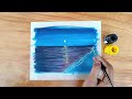 Super easy poster colour painting 🎨/very easy moonlight drawing step by step 😱/satisfying ASMR