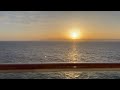 Cruise into the Sunset | 4K Cruise Ship Balcony Experience | 2 Hours ASMR