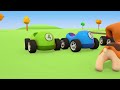 The car transporter with racing cars on a ferry. New full episodes. Helper cars cartoons for kids.
