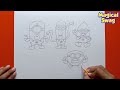 Mega Minions Drawing || How to Draw All Mega Minions || Despicable Me 4