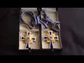 Cased mothers crosses in gold