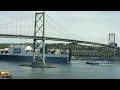 Massive cargo ship near bridge | Halifax #halifax  #bridge #cargo #containership #baltimorebridge