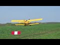 PZL-Mielec An-2 colza spraying near Nagykónyi