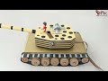 How to Make a RC Battle Tank with Auto load bullets & Shoots