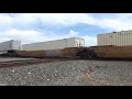 BNSF piggy back trailer train crossing the diamonds @stockton railfest 2018