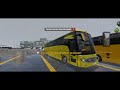 Heavy rain and thunderstorm on the road | Bus simulator ultime