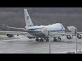 Air Force One VC-25A ROARING Takeoff at MSP Airport