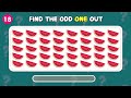 HOW GOOD ARE YOUR EYES? Find The Odd One Out - Fruit Edition 🍎🥑🍉 - 20 Ultimate Levels