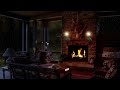 Cozy Fireplace Ambiance with Gentle Rain Sounds - Perfect for Relaxation and Tranquility