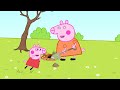 Peppa Pig Turn Into A Zombie Three Heads At The House | Peppa Pig Funny Animation