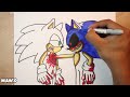 COMO DIBUJAR a SONIC VS SONIC EXE