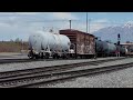 UP Manifest Departs Ogden Yard and passes construction workers 5/29/24