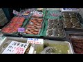 午後の築地市場は静か　I went to the tsukiji market.