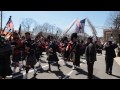 Bagpipes,Boston Firefighter Michael R. Kennedy Funeral West Roxbury MA