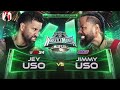 WWE WRESTLEMANIA XL 40 JEY USO VS JIMMY USO OFFICIAL MATCH CARD