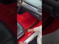 How to Install a Car Double Layer Luxury Diamond Leather floor mats for Honda Civic