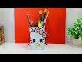 DIY Plastic bottle reuse craft idea | Waste material craft ideas | Plastic bottle Pen stand ideas