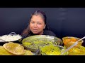 Bigbites, Eating Dalpuri, Cholar Dal, komola curry Alurdom'Rice with sorshe Hasher ডিম।।