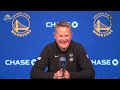 Steve Kerr Postgame Interview - Klay shines, Kuminga returns as Warriors top Jazz while Curry sits
