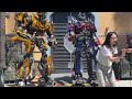 Optimus Prime & Bumblebee together in a meet and greet in Universal Studios Hollywood August 26 2023