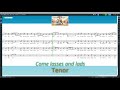 Come Lasses and Lads - Tenor SATB (wind quartet) practice video