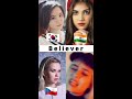 Who sang it better believer song coverby Aish  Jfla, USA, India, Russia #india #southkorea  #shorts