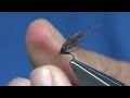 Tying  Size 20 Duns using the New F.M Ultra Dry Yarn